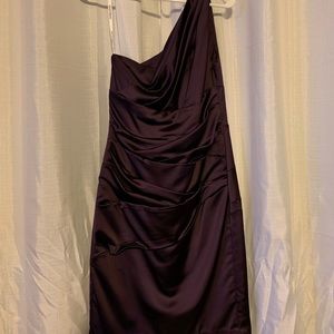 David’s bridal satin bridesmaids dress size 6